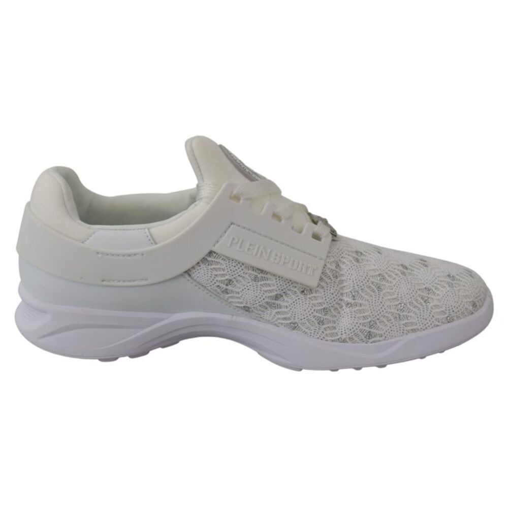 Plein Sport White Polyester Runner Beth Sneakers Women's Shoes
